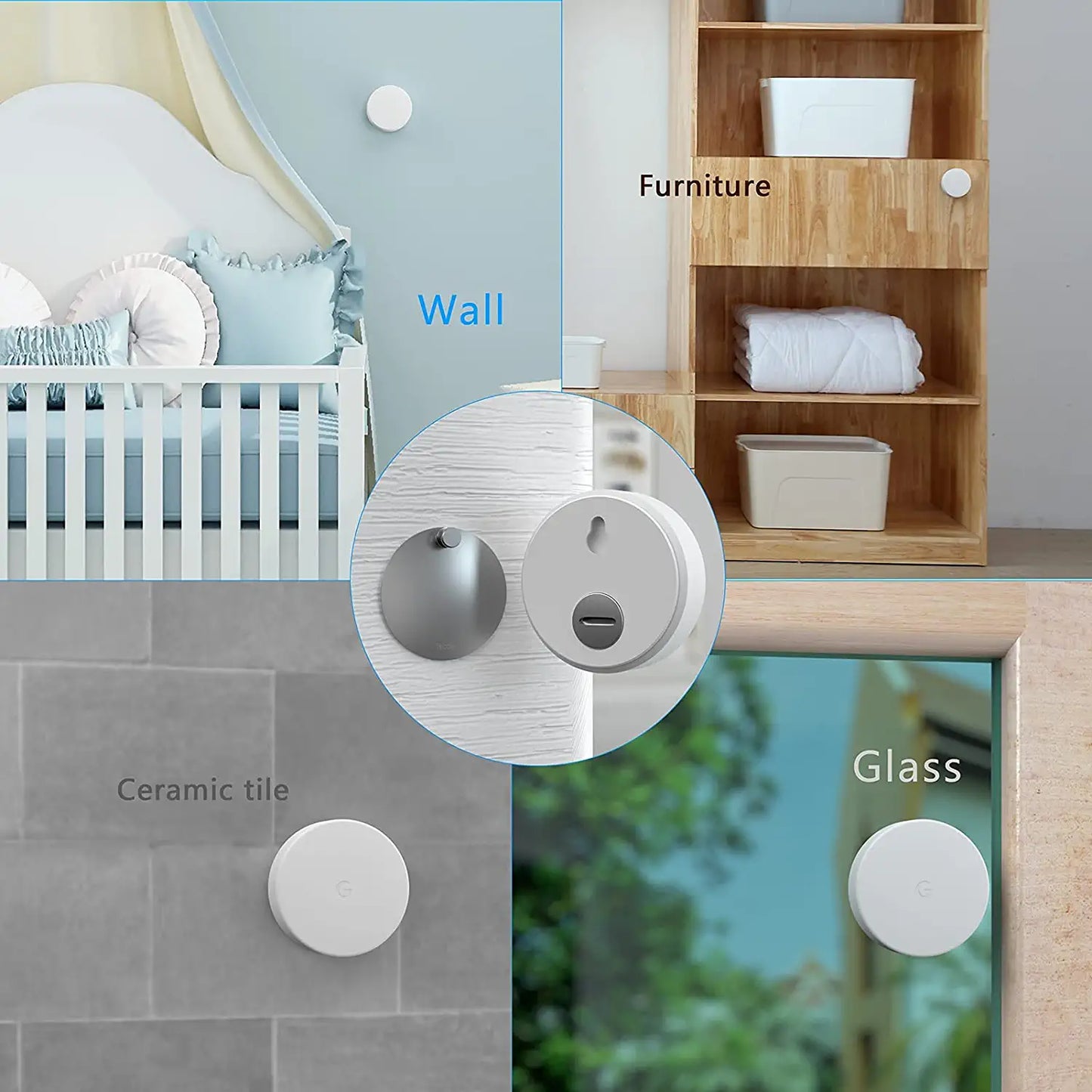 Wall Mount for Nest Temperature Sensor No Hole Needed