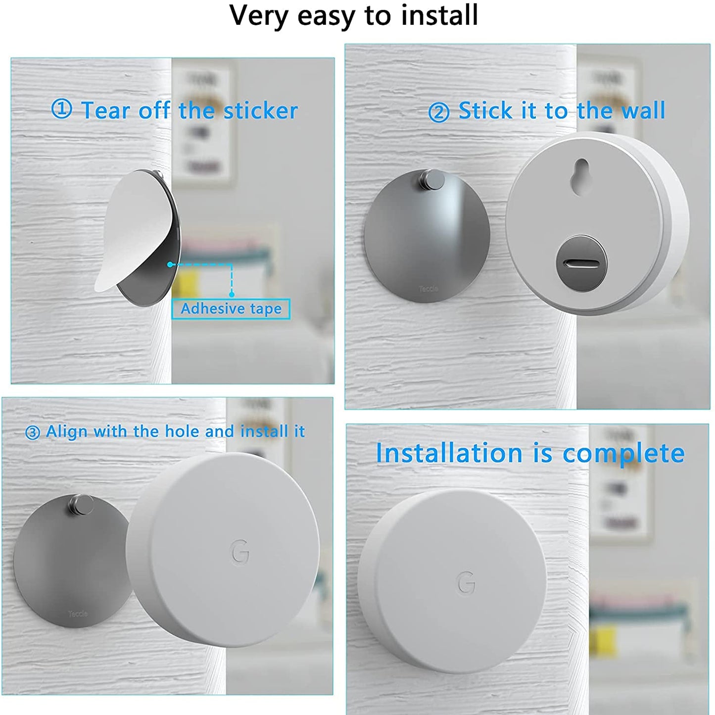 Wall Mount for Nest Temperature Sensor No Hole Needed