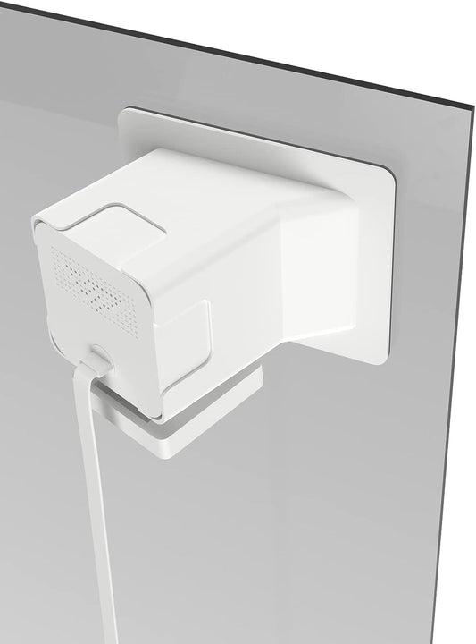 Teccle Angled Window Mount for Wyze Cam V3, 20 Degrees Tilt (Up/Down/Left/Right), Through Window Use Cam v3, Helps You Watch Front Yard and Driveway (White/Pack of 1)