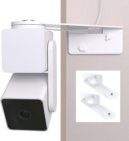 Outside Corner Wall Mount Bracket for Wyze Cam Pan V3, Make Cam Pan V3 Cover Both Sides of The House 270 Degrees, Maximizing Coverage Reduce Blind Spots (Pack of 2, White)