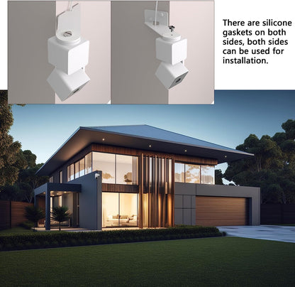 Outside Corner Wall Mount Bracket for Wyze Cam Pan V3, Make Cam Pan V3 Cover Both Sides of The House 270 Degrees, Maximizing Coverage Reduce Blind Spots (Pack of 2, White)