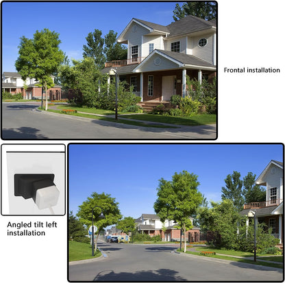 Teccle Angled Window Mount for Wyze Cam OG and OG Telephoto, 20 Degrees Tilt Up/Down/Left/Right Through Window Use Cam OG, Looking Front Yard and Driveway