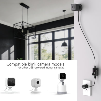 Automatic Security Camera Privacy Switch for Blink Indoor Camera Mini 2 / Mini, Smartphone Based Home/Away Detection, Off at Home/On Away, No App Offline Privacy Protect