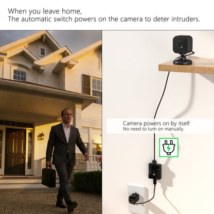 Automatic Security Camera Privacy Switch for Blink Indoor Camera Mini 2 / Mini, Smartphone Based Home/Away Detection, Off at Home/On Away, No App Offline Privacy Protect