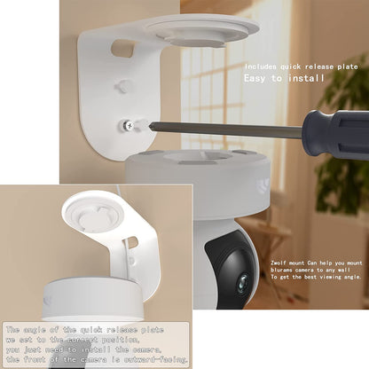 Metal Wall Mount for Kasa Indoor Pan/Tilt Smart Security Camera, Upside Down or Upright Your Camera on Any Wall You Want, Get Any Viewing Angles