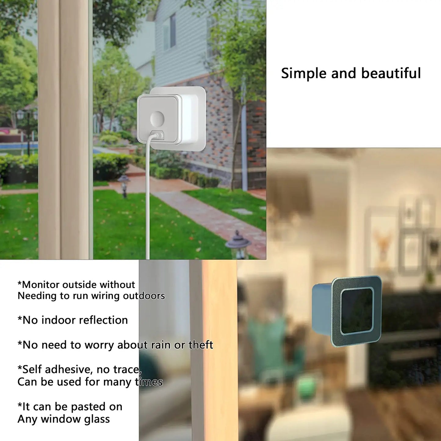 Window Mount for Blink Mini, Through Window Use Blink mini Camear