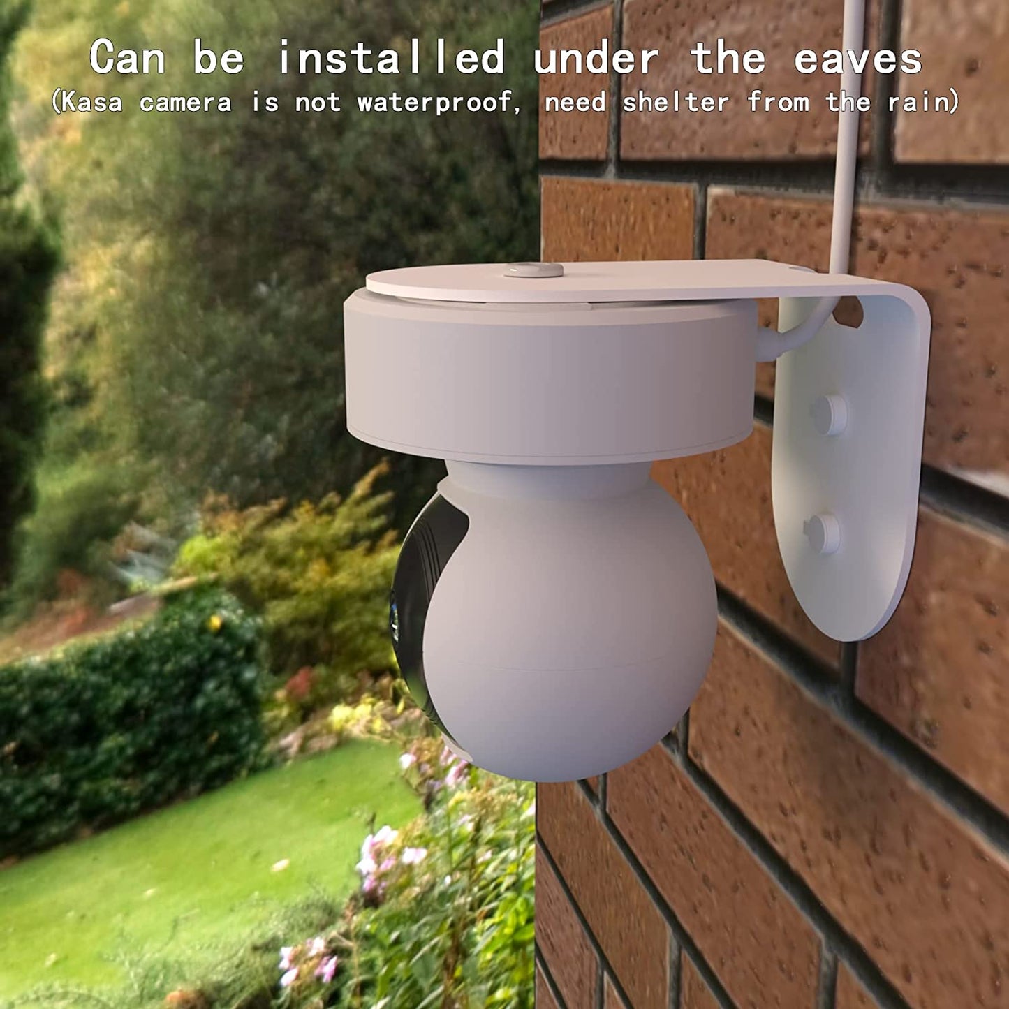 Metal Wall Mount for Kasa Indoor Pan/Tilt Smart Security Camera, Upside Down or Upright Your Camera on Any Wall You Want, Get Any Viewing Angles