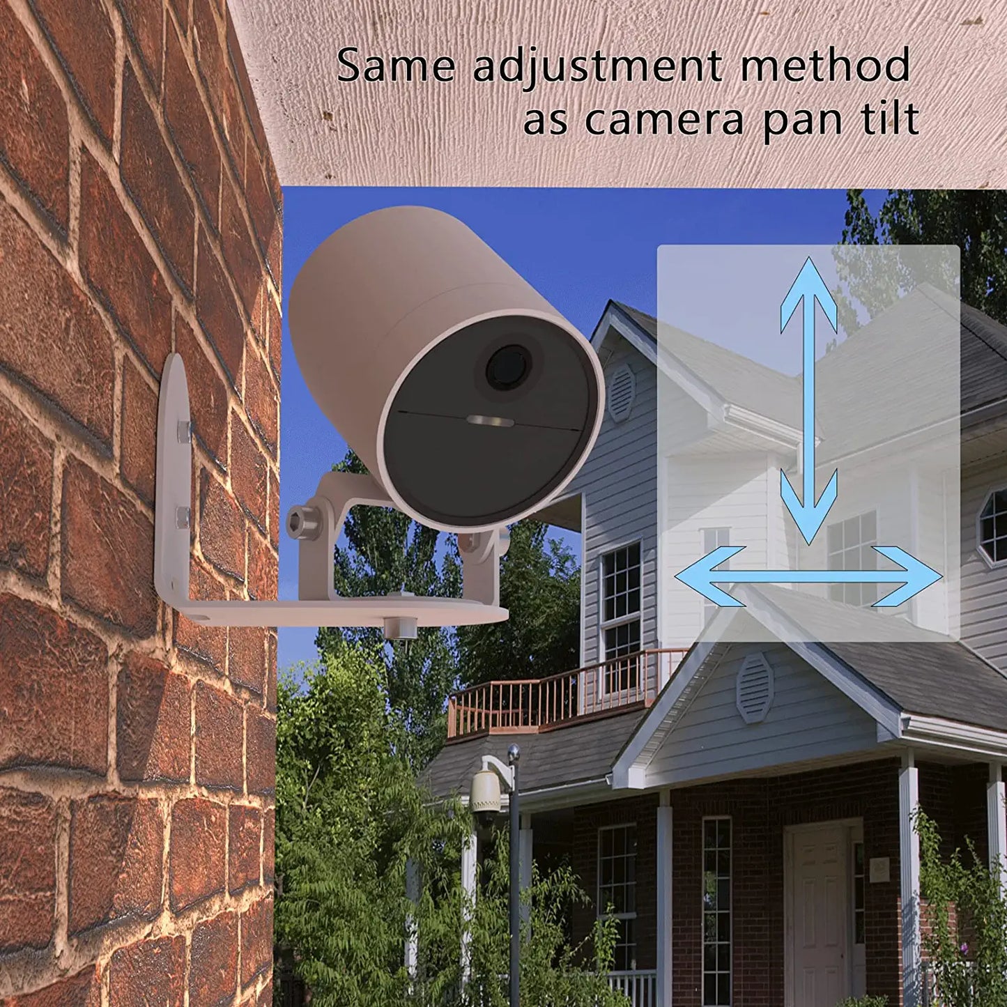 Metal Wall Mount for SimpliSafe Outdoor Camera, Anti-Drop, 360 Degree Adjustment Swivel Mount Bracket