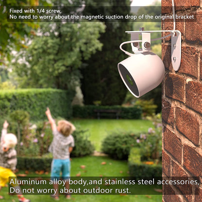Metal Wall Mount for Google Nest Cam Outdoor Battery 2nd Generation, Anti-Drop, Provide Better Viewing Angles